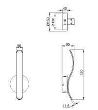 TRIO Reality R27071106 PARMA nástěnné svítidlo SMD LED 11W/1400lm 4000K chrom, switchdimmer