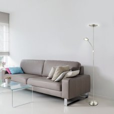 RABALUX 7006 Vlasta stojanové svítidlo LED 18WLED 5W 1400lm + 400lm 3000K saténová chromová