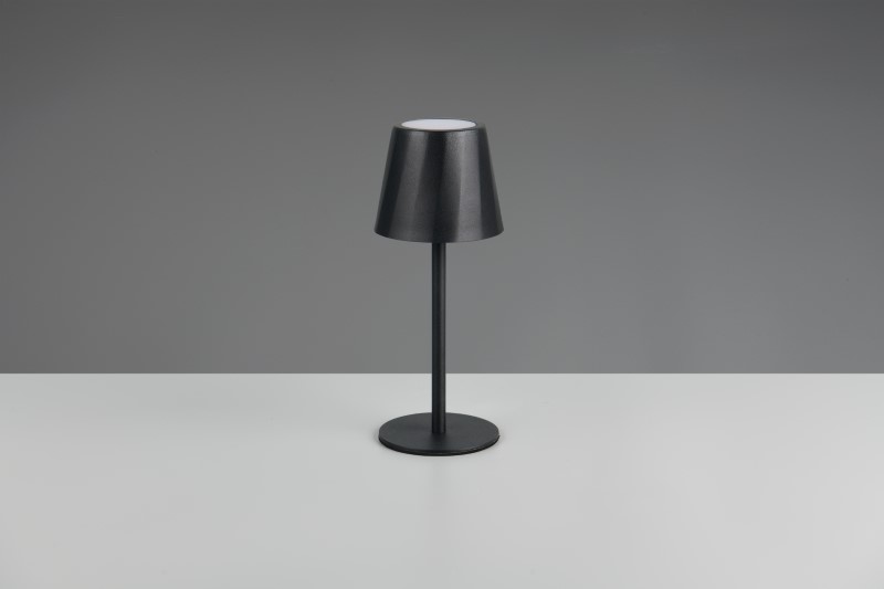 TRIO Reality R55961132 DIAZ dotyková stolná lampička v210mm SMD LED 1,6W/160lm 2700-6500K IP44 čierna matná