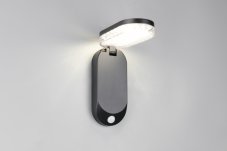 TRIO Reality R23176102 LAGOAS solárne nástenné svietidlo SMD LED 3W/350lm 4000K IP44 čierna