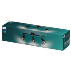 Philips 8720169299313 Palms stropní bodové svítidlo/spot 3xE14 černá, kouřová, ClickFix