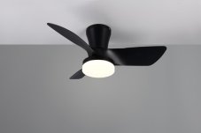 TRIO Reality R64412132 RANDERS Stropní ventilátor s osvětlením D760mm SMD LED 20W/2500lm 2700-6000K černá, dálkový ovladač