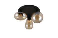 TRIO 617030313 LUMINA stropné svietidlo D485mm 3xE14 čierna, jantárová