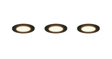 TRIO 635110302 HIMAL zapustené svítidlo D85mm SMD LED 3,5W/450lm 2700+4000K IP65 černá 3-set