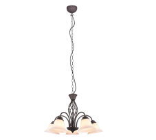 TRIO 101000524 RUSTICA závěsné svítidlo D600mm 5xE14 rezavá