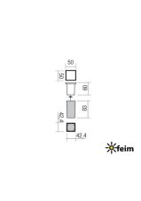 REDO 90041 XPI exteriérové zápustné bodové svítidlo SMD LED 2,3W 240/40lm 3000K IP54 černá