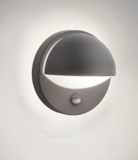 Philips 16246/93/PN June venkovní nástěnné svítidlo E27 1x42W IP44 antracitové s pohybovým čidlem