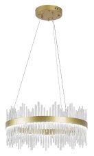 RABALUX 72227 Mabel závěsné svítidlo D580mm LED 36W/2480lm 3000+4000+6000K zlatá, průhledná