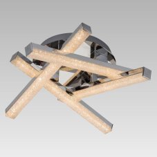 PREZENT 27508 YAGO stropní svítidlo 375 mm LED / 16W, 3200K, chrom, čiré sklo