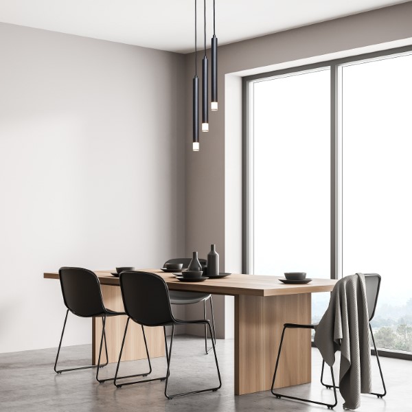 RABALUX 72358 Ramira závesné svietidlo D250mm 3xG9 čierna, priehľadná