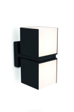 LUTEC 5193801012 CUBA exteriérové nástenné svietidlo LED 2x12,2W 1000lm 3000K IP54 matná čierna, 2 otočné hlavice 350°