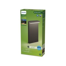 Philips 8720169257290 UltraEfficient Bustan venkovní stojanové svítidlo/sloupek LED V400mm 3,8W/800lm 2700K IP44 antracit