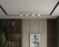 Stropní bodové svítidlo / spot 4x GU10 piesková IP20 GLOBO lighting ROBBY 57911-4SA