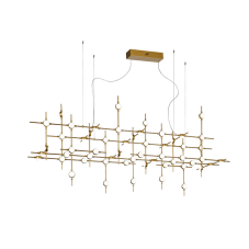 ITALUX MD18001067-55A GD Provenza závěsné svítidlo LED 132W/9133lm 3000K zlatá, bílá