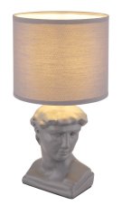 GLOBO 21732G HERMES stolná lampička V330mm 1xE14 šedá