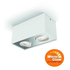 Philips 50492/31/P0 Box LED bílé povrchové bodové svítidlo WGD 2x4,5W=1000lm 2200-2700K