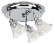 RABALUX 3210 Antoine stropné bodové svietidlo/spot 3xE14 IP44 chrómová, priehľadná