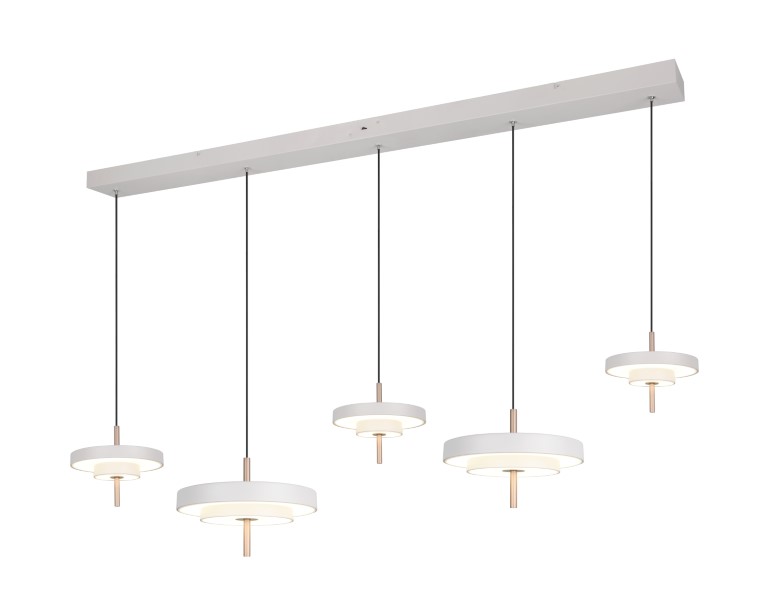 TRIO 340210576 KEATON závesné svietidlo D300mm SMD LED 50W/5900lm 2300+3000+4000K svetlošedá, switchdimmer