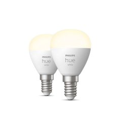 Philips Hue White 8719514356771 LED žárovka E14 5,7W/470lm P45 kapka 2700K bluetooth 2-set