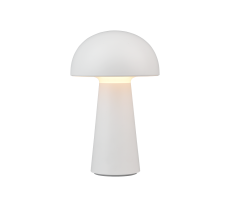 TRIO R52176101 LENNON vonkajšia dekoračná dotyková lampička LED D136mm 2W/180lm 3000K IP44 biela, nabíjateľná batéria, USB