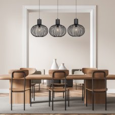 TRIO 365700332 GILA závěsné svítidlo 3xE27 bílá matná