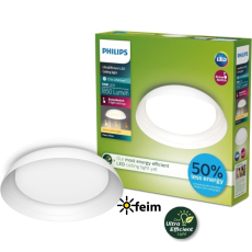 Philips UltraEfficient 8720169301030 Fleta stropné svietidlo D350mm LED 10W/1950lm 4000K biela, SceneSwitch
