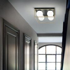 Stropní svítidlo Ideal lux 198156 Lingotto PL4 4xE14 40W černá
