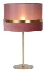 LUCIDE 10509/81/66 EXTRAVAGANZA TUSSE stolní lampa V500mm 1xE14 růžová, zlatá