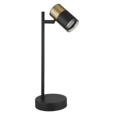 GLOBO 57850T BRISBON stolové svietidlo V350mm 1xGU10 čierna, medená matná