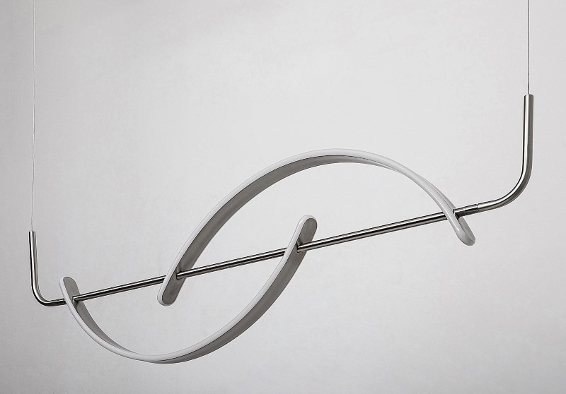 RABALUX 72233 Jarnelle závesné svietidlo LED 35W/2450lm 3000K saténová chrómová, biela