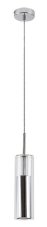 RABALUX 72046 Kalevi závěsné svítidlo 1xGU10 D80mm chromová, průhledná