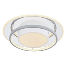 GLOBO 48017-60R LEOLA stropní svítidlo LED D490mm 60W/2650lm 3000-6000K bílá matná, šedá, opál, stmívatelné, dálkové ovládání