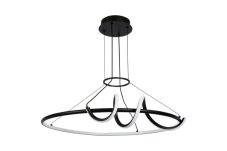 RABALUX 72022 Menazi závěsné svítidlo D635mm LED 46W/4160lm 3000-6500K černá, bílá, stmívatelné, dálkový ovladač