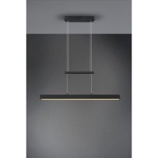 TRIO R32043132 PAROS závesné svietidlo LED 21W/3000lm, 2x5,5W/2x750lm 3000K, matná čierna, switchdimmer