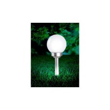 3375 GLOBO Exteriérové ​​solární LED svítidlo, zapichovací koule na osvětlení zahrad a teras, 1x 0,06W 7000K IP44 bílá