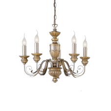 Závěsné svítidlo / Luster Ideal lux 020822 FIRENZE SP5 5xE14 40W antická zlatá