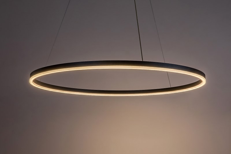 RABALUX 72302 Isaure závesné svietidlo D800mm LED 45W/3000lm 3000+4000+6500K čierna, biela