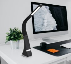 Stolové svietidlo LED 5000K čierna, chrómová IP20 GLOBO lighting SOPHIE 58337S bez adaptéra, USB kábel, vrátane batérie