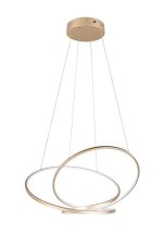 TRIO 349119179 DARVIN závěsné svítidlo SMD LED 52W/6700lm 2300+3000+4000K zlatá, switchdimmer