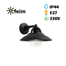 Philips 17381/30/PN Cormorant venkovní nástenné svítidlo 1xE27 IP44 černá