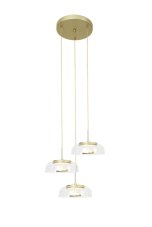 Rabalux 5393 Lorell závesné LED svietidlo 300mm 24W/2000lm 3000K IP20 zlatá