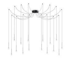 Ideal Lux 284002 LUCCIOLA závěsné svítidlo LED 16W 1500/910lm 3000K černá