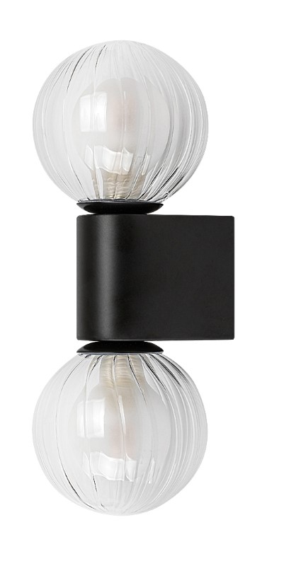 RABALUX 75022 Colzar nástenné svietidlo nad zrkadlo D100mm 2xG9 IP44 matná čierna