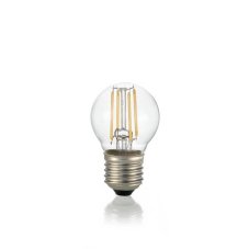 Ideal Lux 101279 LED žiarovka E27 Filament P45 4W/430lm 3000K priehľadná, kvapka