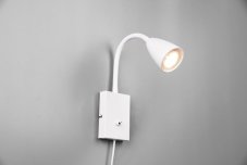 TRIO 202670131 WANDA nástenné svietidlo s vypínačom 1xGU10 biela matná