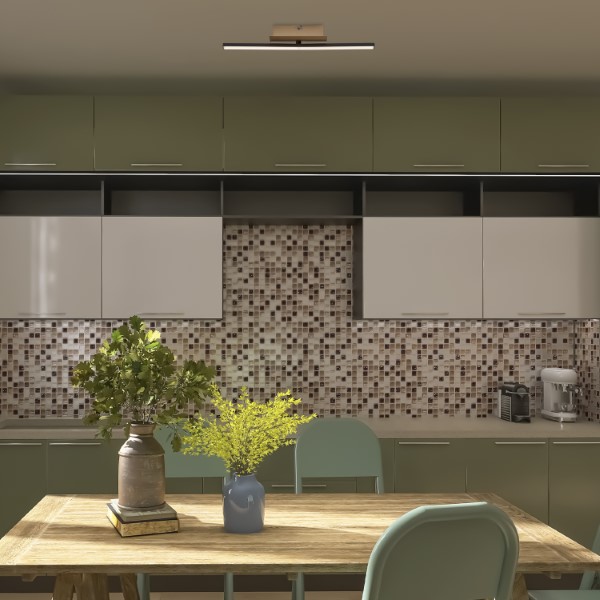 RABALUX 71397 Demir stropné svietidlo LED 8W/840lm 4000K čierna, zlatá, biela