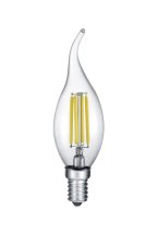 TRIO 990-400 LED žárovka filament E14 4W/470lm 2700K D35mm průhledná plamínek