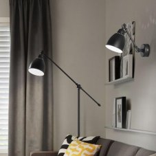 Nástenné svietidlo Ideal lux 027852 NEWTON AP1 NERO 1xE27 60W