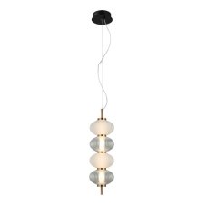 LED závesné svietidlo 1000 lm 3000K priehľadná ITALUX Testa PND-84938-4V-BK