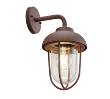 202760124 TRIO DUERO vonkajšie nástenné svietidlo 1xE27 40W IP44 hrdzavá hnedá